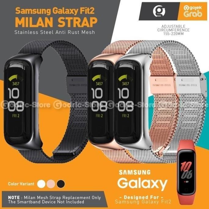 Ori - Strap Stainless Mijobs Samsung Galaxy Fit 2 Smartwatch - Tali Jam Fit2