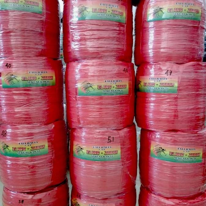 

ready Tali Rafia Roll - Merk Elang, kuat sekuat kawat, lentur dan kilaf. Cocok untuk kebutuhan Pengikatan barang dan lainnya, keperluan Gudang, pertanian, pertukangan dan rumah tangga webbingsling