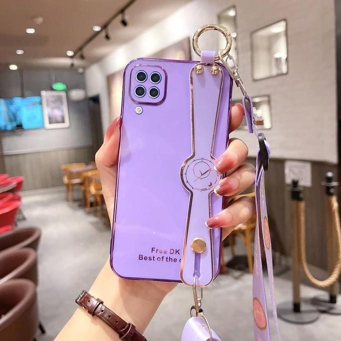Ori - Case Samsung A12 M12 Tali Slempang - Softcase Silikon Hp Dengan Strap