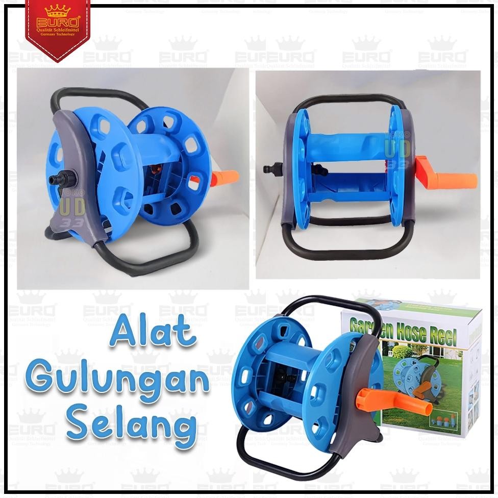 Terlaris Alat Penggulung / Gulung / Gulungan Selang Biru (Kerangka Hose Reel) 20M 1/2"/Alat Gulungan