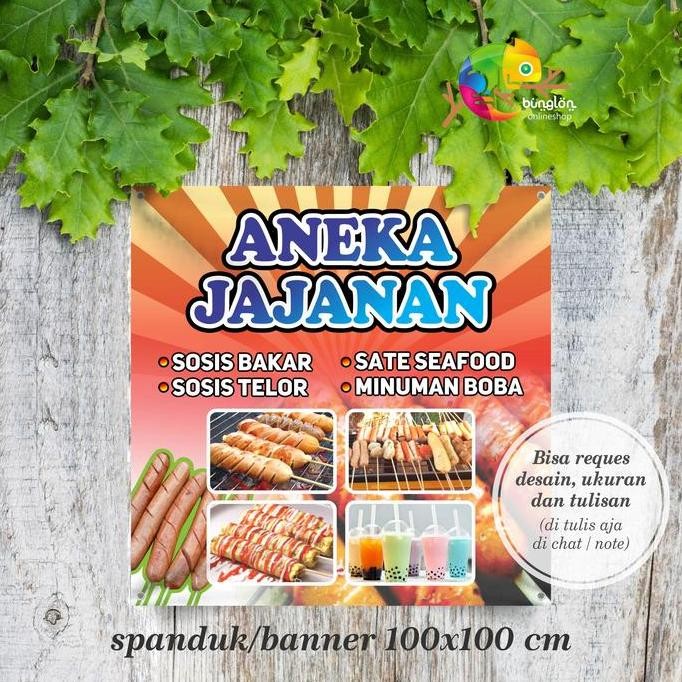 ready Spanduk, Banner Aneka Jajanan