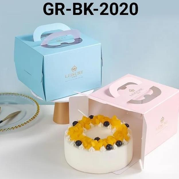 

ready GR-BK-2020 Cake box packaging korean kotak dus tart kue birthday 20cm