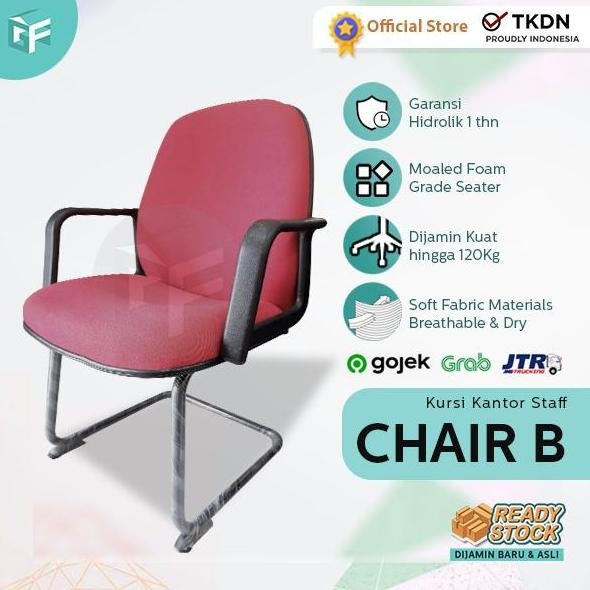 Kursi Kerja Hadap Kursi Kantor Staff Kursi Kantor Tamu Kursi Kerja Tanpa Roda Insperra Chair B