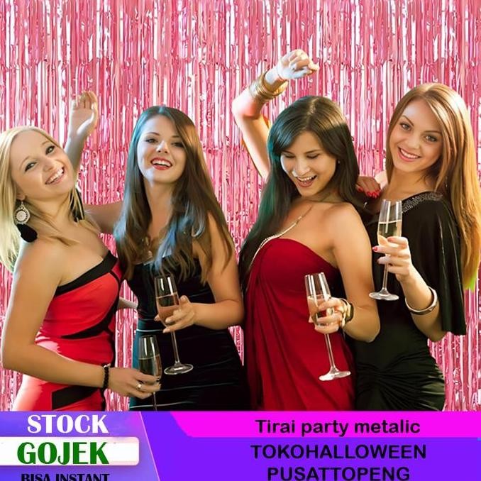 ready tirai backdrop background gliter warna warni untuk acara ulang tahun