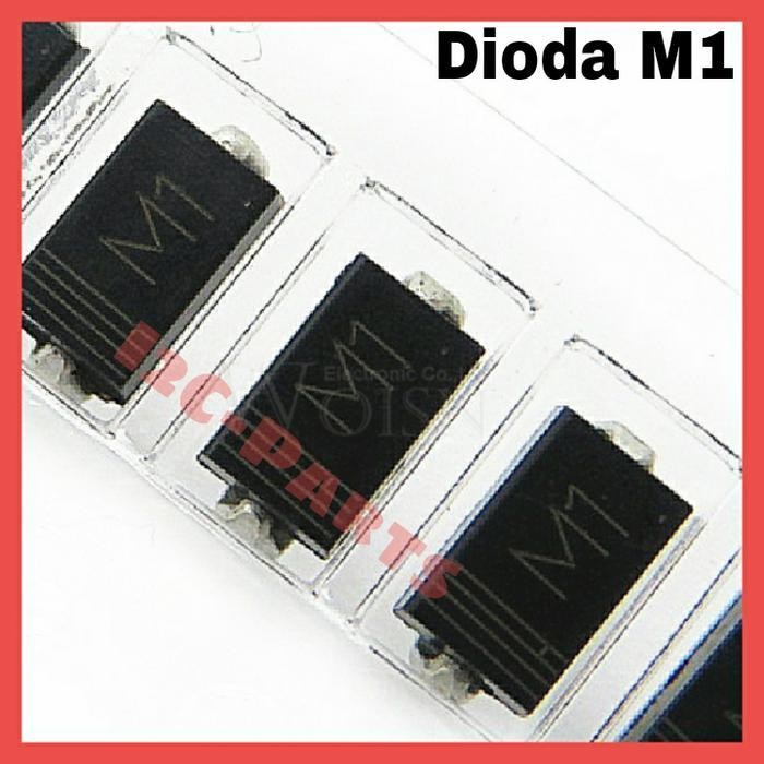 DS Dioda M1 1N4001 IN4001 4001 SMD SMT Diode Rectifier SMA DO-214AC 1A