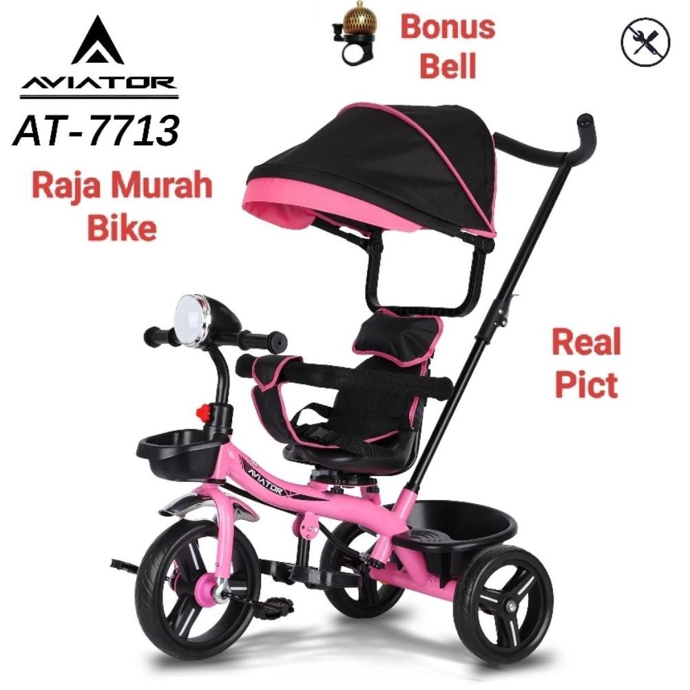 Terlaris Sepeda Anak Roda Tiga Aviator At 7713 Sepeda Stroller Roda Tiga Aviator