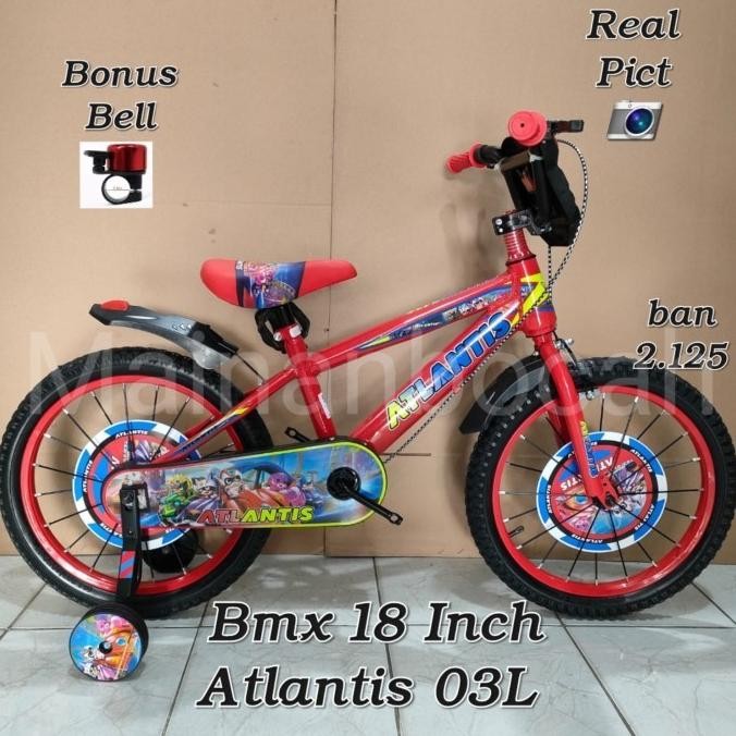Terlaris Termurah Sepeda Anak Cowo Bmx 18 Atlantis Robot 03L Bmx 18Inch Atlantis Robot