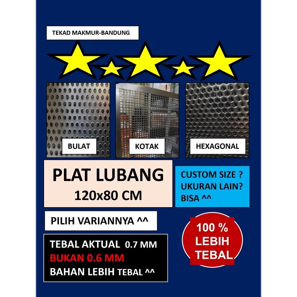 Plat 120x80 - Plat Besi Ram Speaker -  Ram Grill Plat Lubang - Ram Grill Box Sound DiM