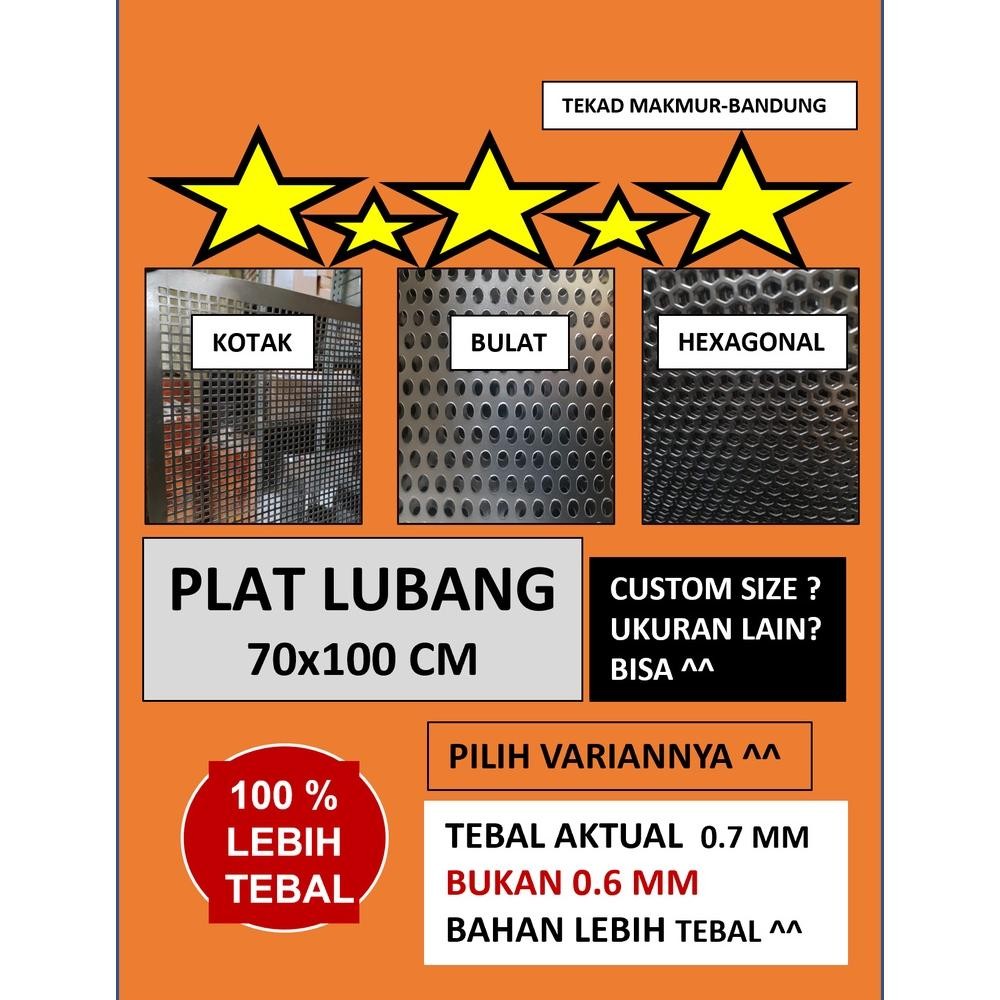 Plat 70x100 - Plat Besi Ram Speaker -  Ram Grill Plat Lubang - Ram Grill Box Sound DiM