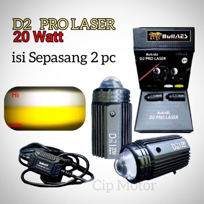 Lampu Tembak D2 Laser Bullaes 20Watt Premium Original Dan Terpercaya