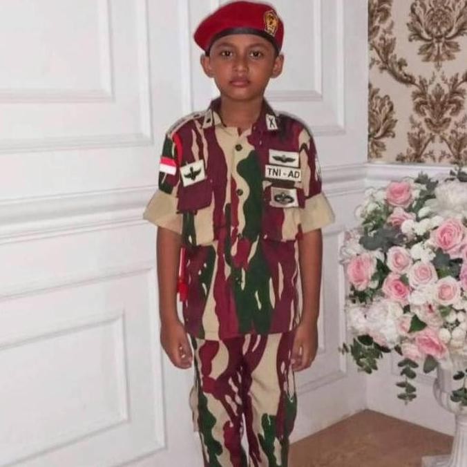 Baju Kostum Komando Baju Karnaval Anak Loreng Komando Bonus Mainan Fashion