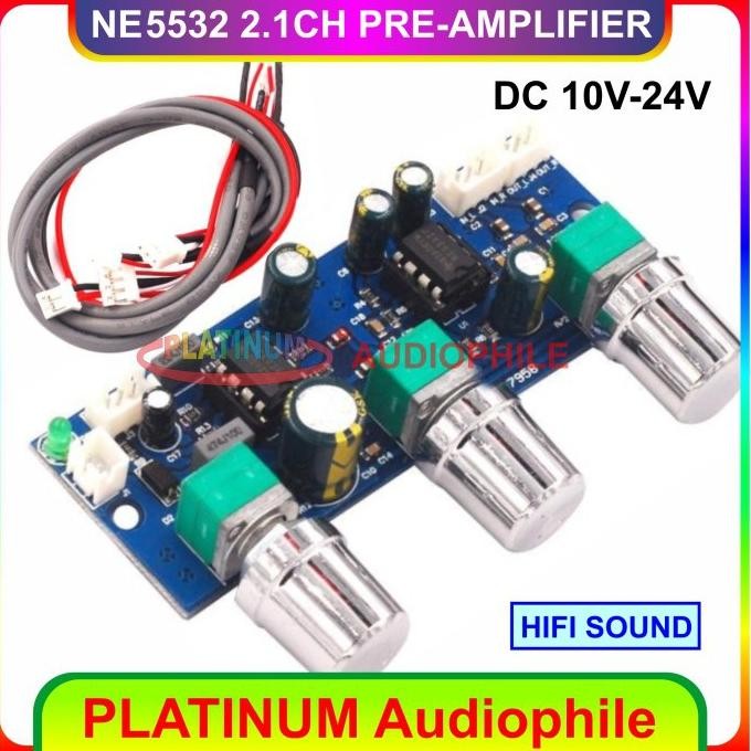 TONE CONTROL NE5532 2.1CH STEREO PRE AMPLIFIER 2.1CH NE5532 SKU-7958 DiM