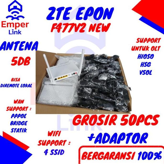 U Ont Epon F477 V2 F477V2 Antena 5Db Dengan Adaptor New Stok