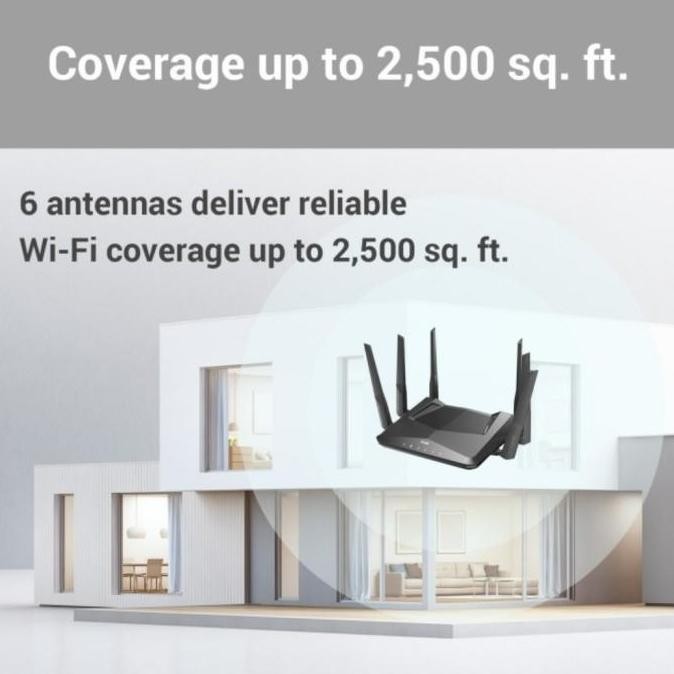 D-Link Dir-X5460 Exo Ax Ax5400 Wifi 6 Mesh Gaming Router Dlink New Stok