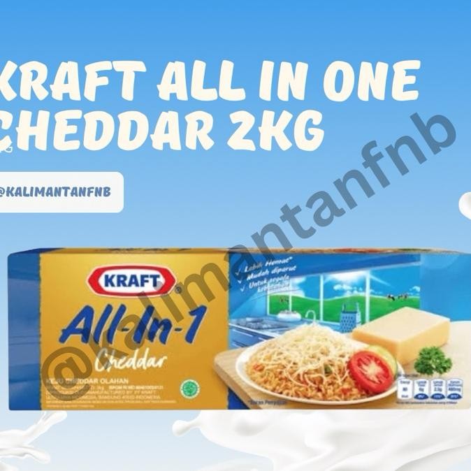 

Kraft All In One Cheese 2Kg Campuran Nabati