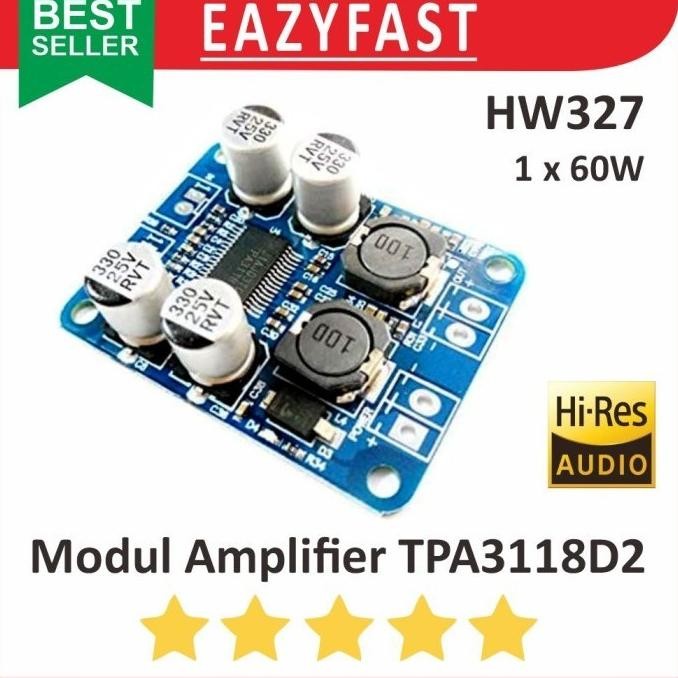 Modul Ampli TPA3118D2 1x60W Mono 60W Amplifier Class D TPA 3118 PBTL DiM