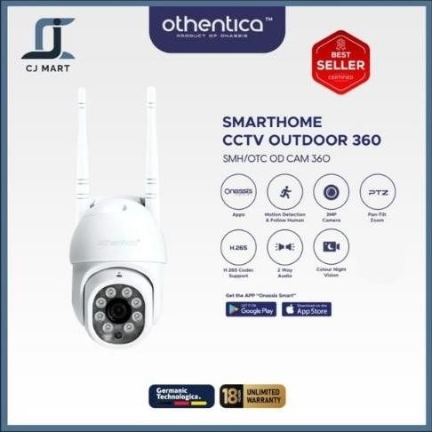 Onassis Smart Outdoor Camera 360 Ip Cam Cctv Ip65 Weatherproof
