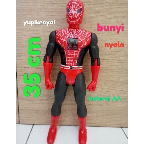Robot Spiderman Led Bisa Nyala Bunyi DiM