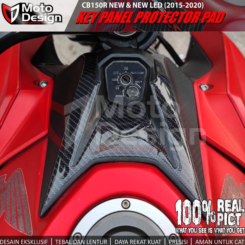 Stiker Timbul Carbon Protector Pad Tankpad Tank Pad Punuk Panel Kunci CB150R CB 150 R New Facelift L
