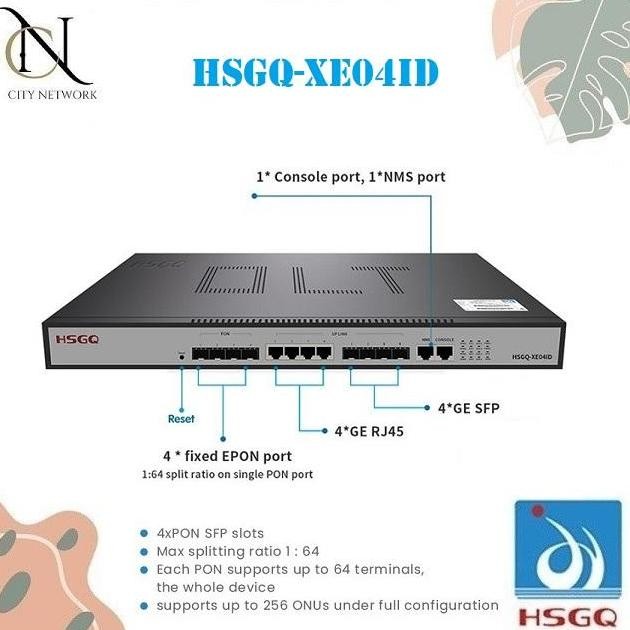 Hsgq-Xe04Id Olt Epon 4 Port Olt New Stok