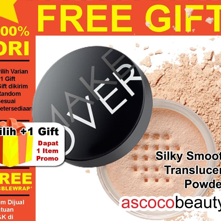 Make Over Silky Smooth Ed 2027 Oil Control Translucent Powder Bedak Tabur Loose Transparan 35G Makeo