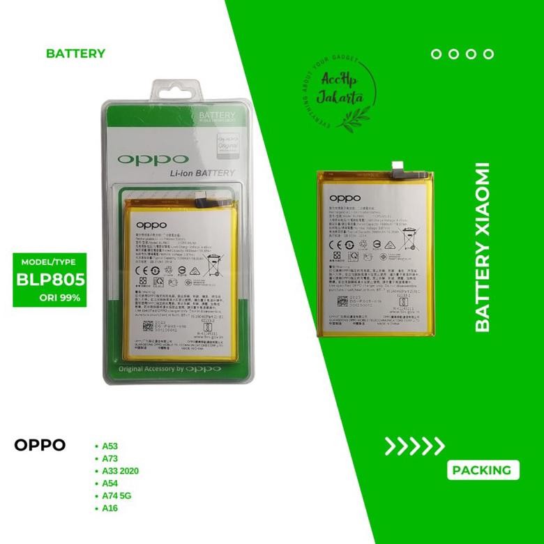 Cod Baterai Batre A16 2021 A32 A33 2020 A53 2020 A53S 5G A54 A54S A55 A73 A74 5G A93 5G A75 Blp805 F