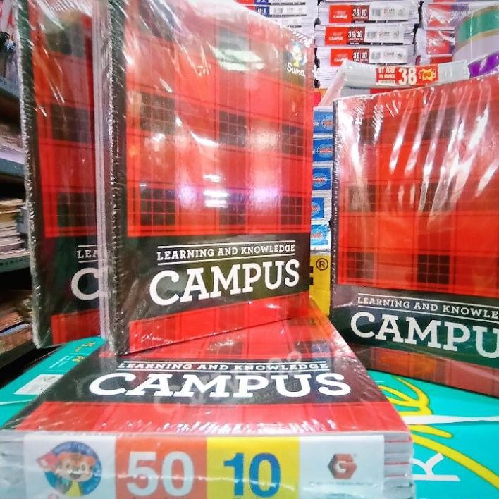 

Buku Tulis Campus Suma 50 Lembar Besar 10 Buku 1 Pcs Bolpen Pa