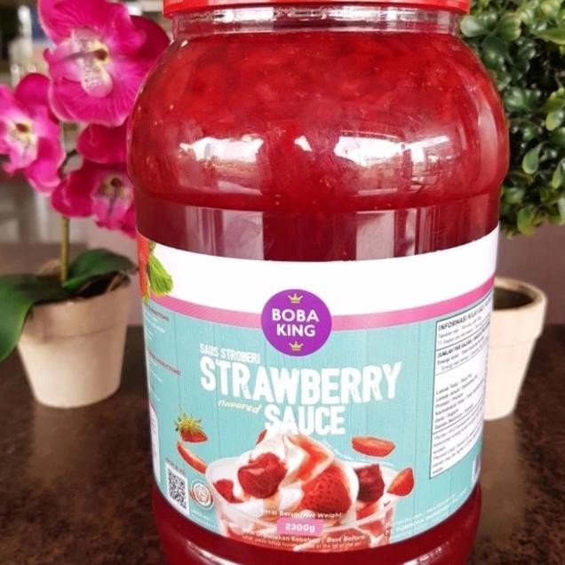 

Strawberry Jam Selai Strawberry Strawberry Sauce Merk Boba King 23Kg
