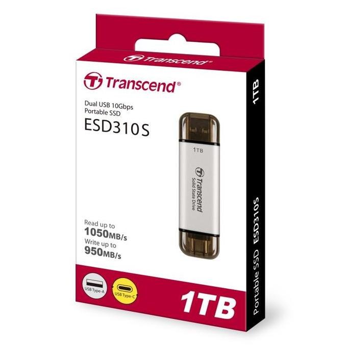 SSD External Type C + A Transcend ESD310C ESD310S 256GB 512GB 1TB 2TB