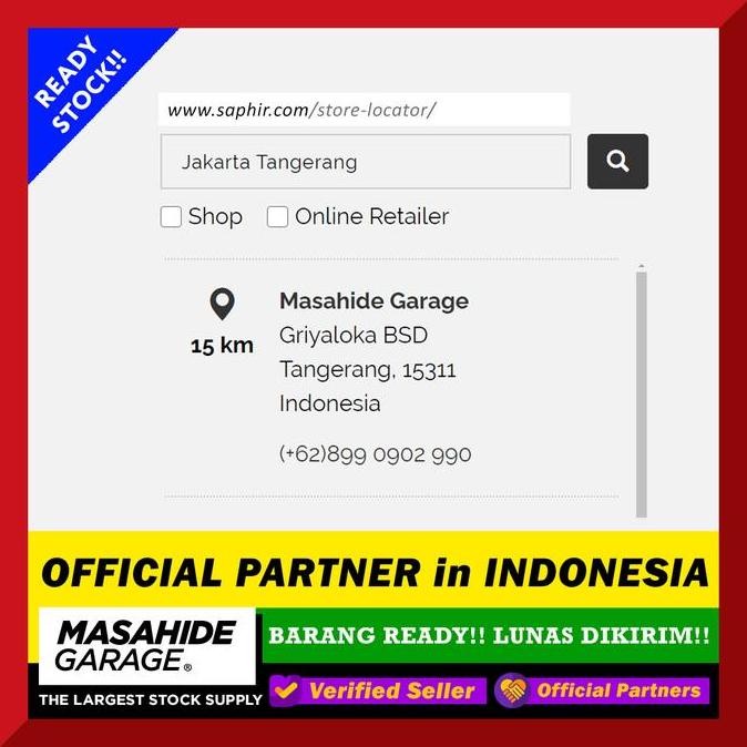 Terlaris (Termurah) Saphir Creme Red Merah - 75Ml - Semir Sepatu Kulit Ready Stok