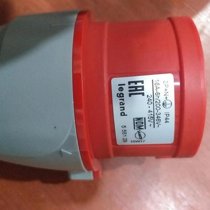Socket Legrand 3Phase 5Pin 16A Type 555129