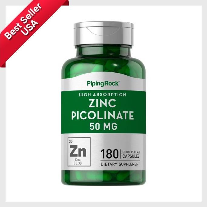 Zinc Picolinate 50 mg, Pipingrock Zinc Picolinate 180 capsule