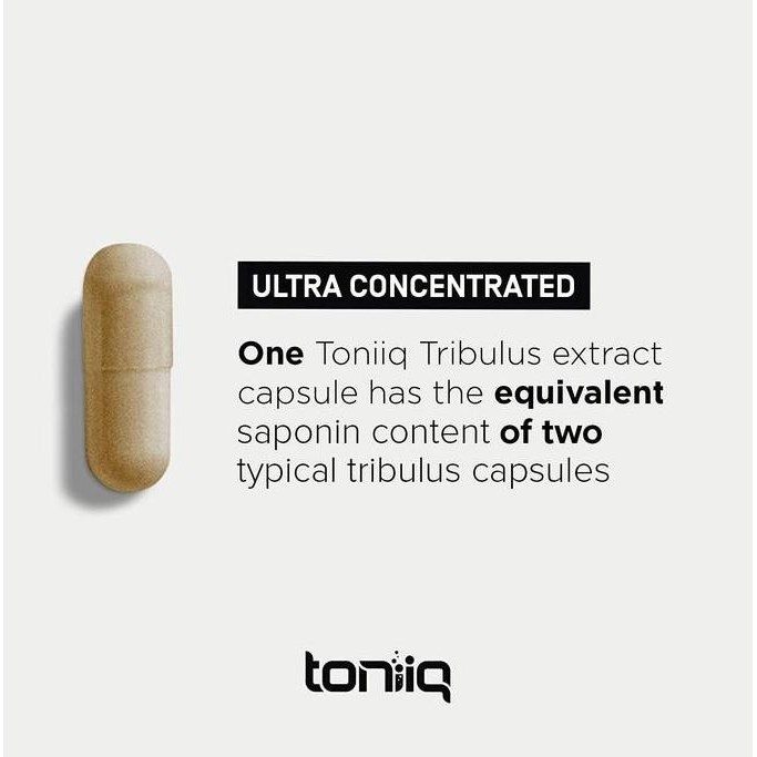 Toniiq Testosterone Support +Tribulus + Tongkat Ali - 120 Capsules