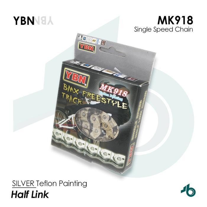 Ybn Rantai Sepeda Single Speed Ybn Mk918 Half Link Chain Original Dan Terpercaya