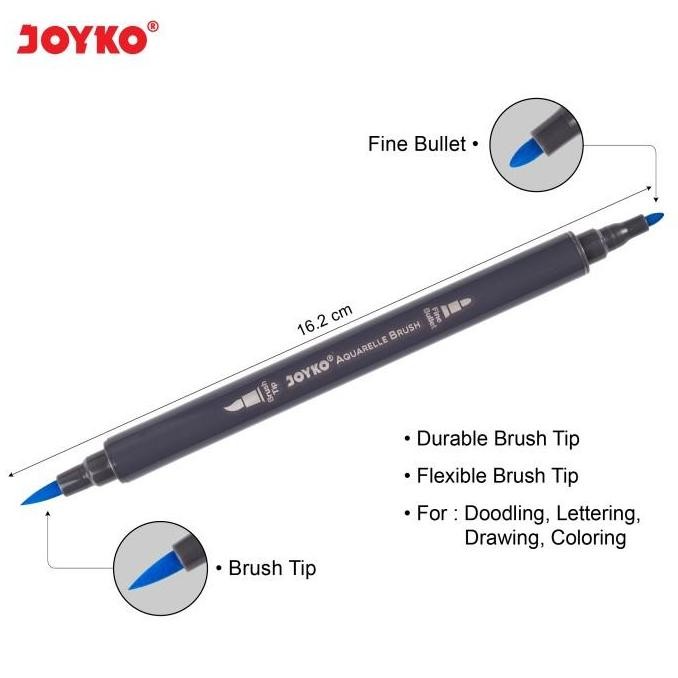 

Promo Joyko Clp-43 Color Brush Pen 12 Warna - Kuas Gambar Warna Warni Anak Dewasa