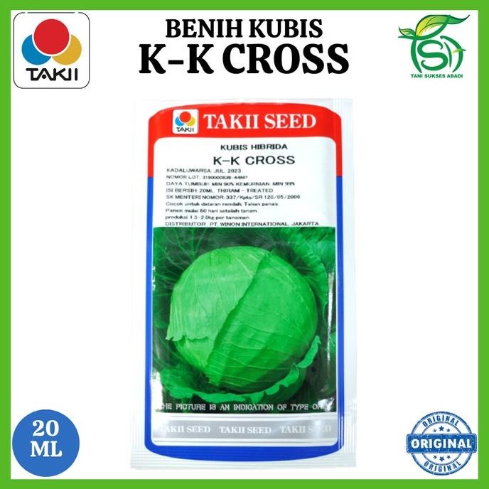 Benih Kubis K-K CROSS (20 ML) - Bibit Hibrida KK Cros Gr Takii Seed