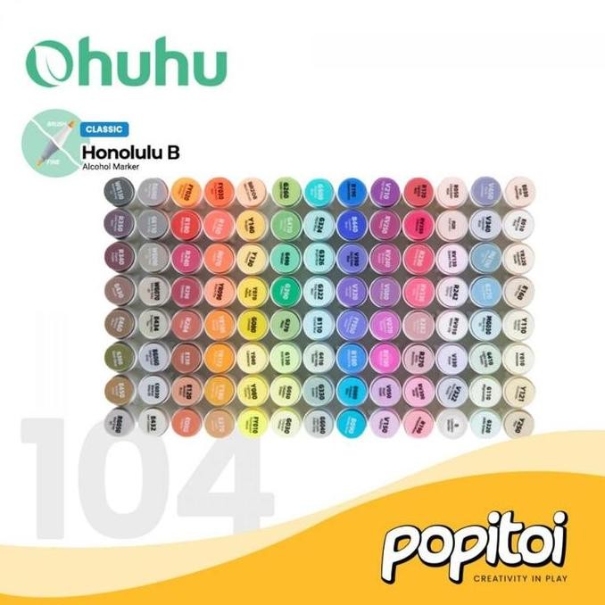 

Promo Ohuhu Honolulu Dual Tip Marker 104+1 Warna - Spidol Gambar Kuas & Fine Art Alkohol