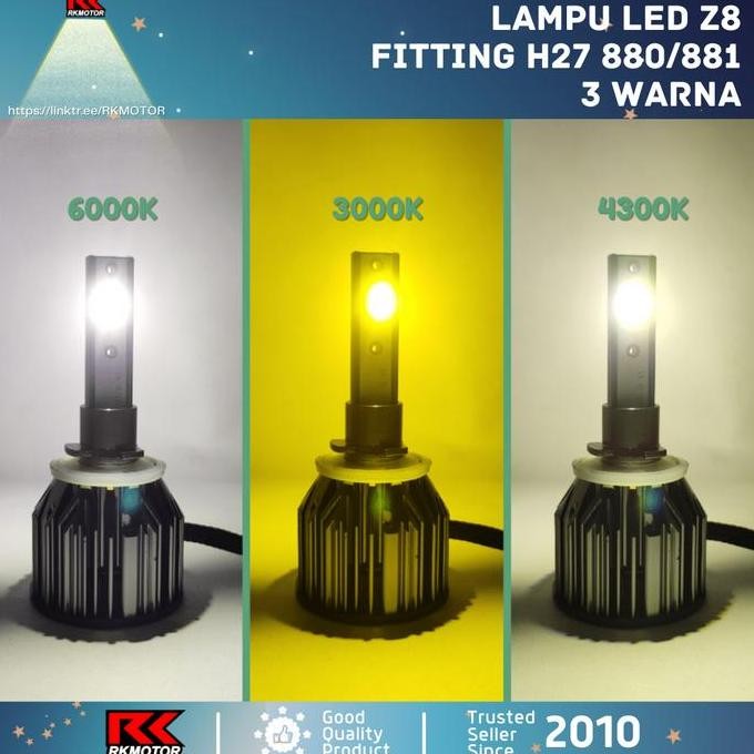 CHEVROLET FOGLAMP LED BULB H27 880 881 PNP ANTI ERROR GARANSI | H27 ORIGINAL DAN TERPERCAYA