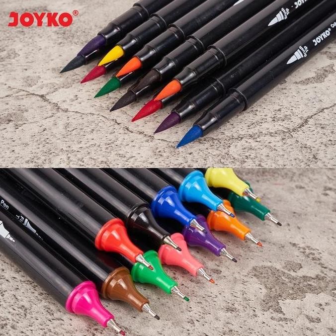 

Promo Joyko Color Brush Pen Clp-13A - Spidol Kuas Warna 24 Warna Dual Tip Brush
