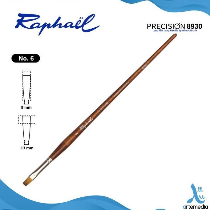

Promo Kuas Lukis Raphael 8930 Long Flat - Precision Synthetic Brush Long Handle