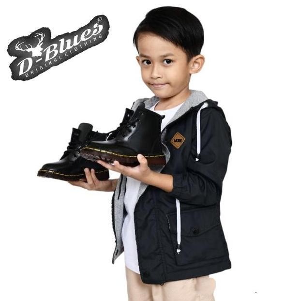 Sepatu Boots Anak Laki Laki Dan Perempuan Semi Kulit Umur 3-4 Tahun