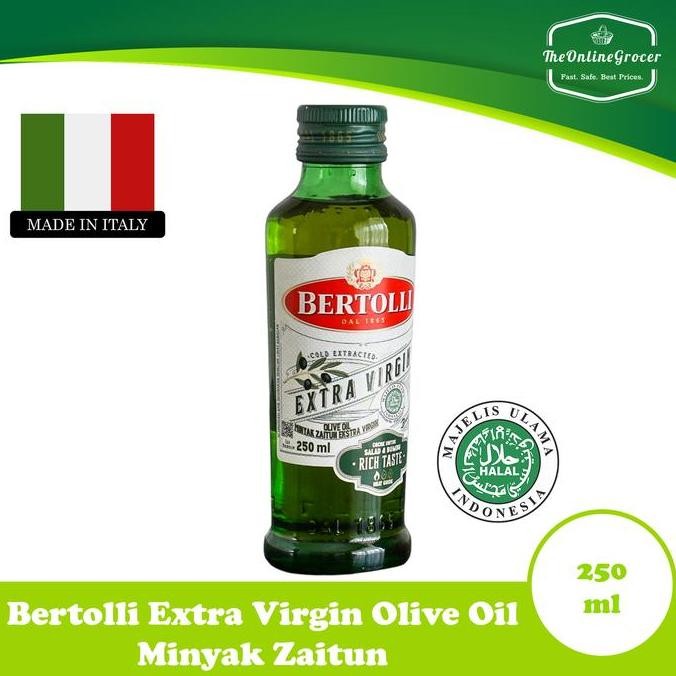 

Terlaris Bertolli Extra Virgin Olive Oil 250Ml - Minyak Zaitun Ready Stok