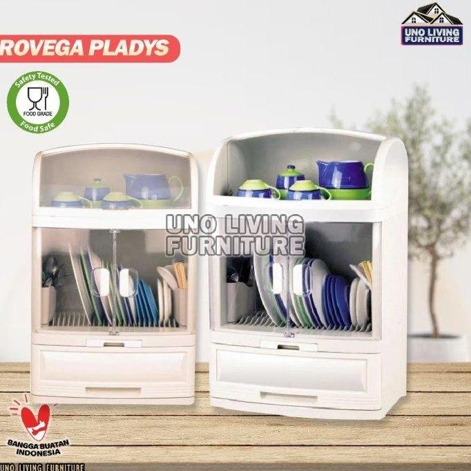 Lemari Piring Rovega Pladys Lemari Rak Piring Plastik Rak Piring Minimalis Rak Penyimpanan Piring