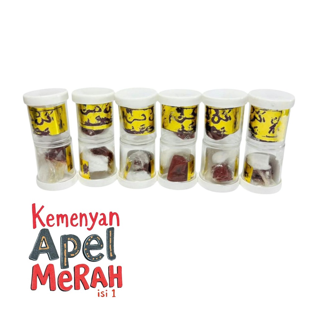 Menyan Merah Apel Cap Arab Kemenyan Aroma Wangi Lusinan 12 Toples