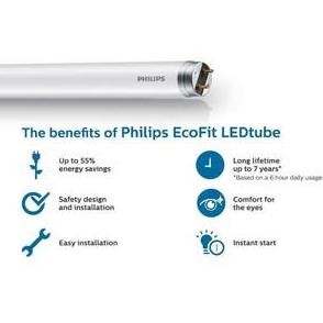 Lampu Tl Led Philips Led T8 Led Tl Ecofit Philips 16W 16 Watt 120Cm