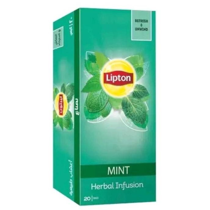 

Super Sale!, Lipton Delicate Mint Tea Pyramid Bag Teh Peppermint Mentol Celup