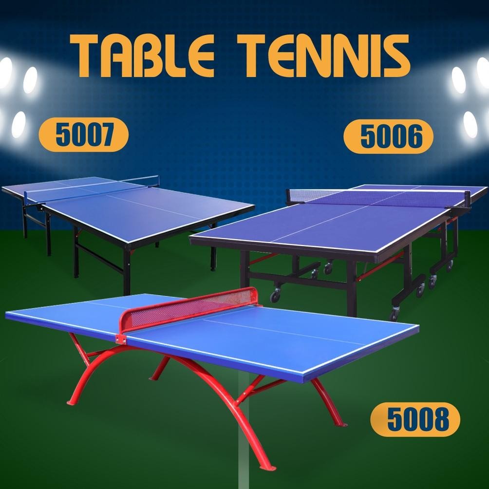 Meja Tenis Lipat Meja Tennis Pingpong Table Portable Adjustable Indoor Outdoor