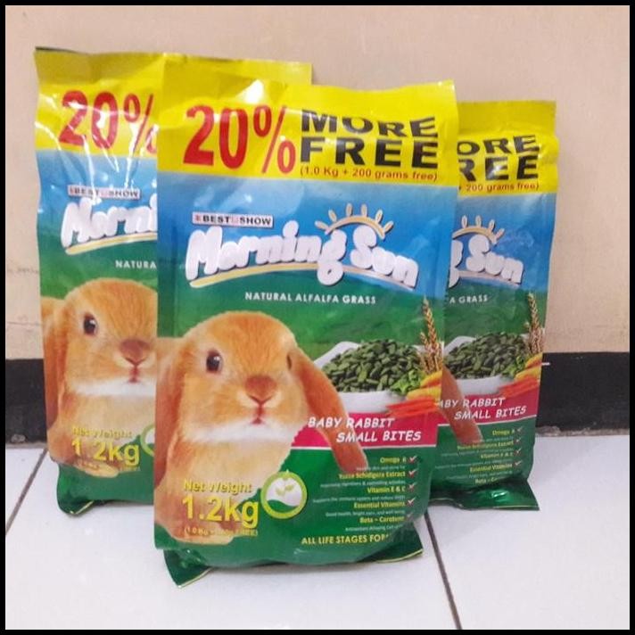 pelet kelinci morning sun baby