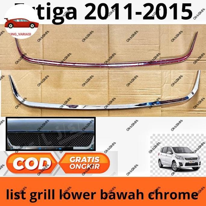 front grill lower trim chrome/ list grill ertiga jsl