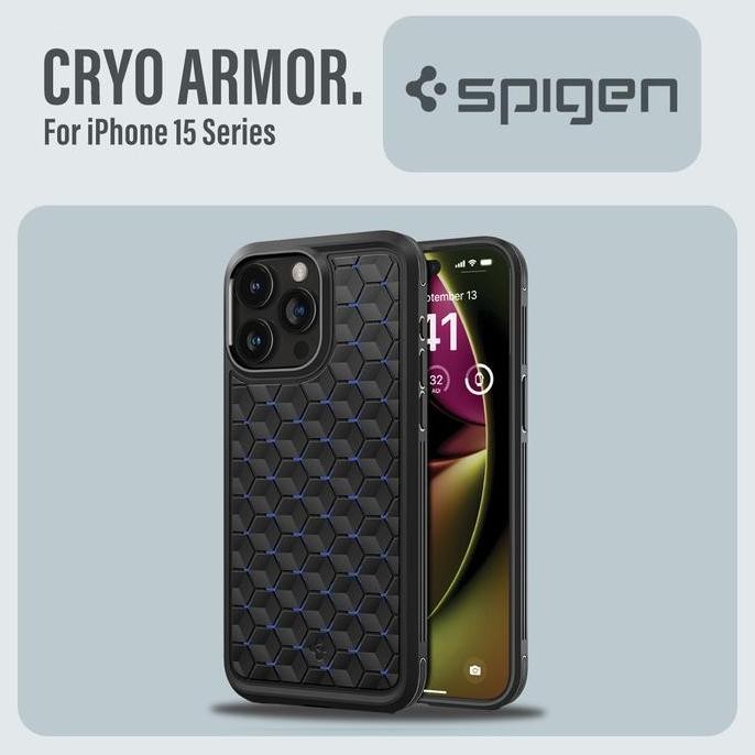 Spigen Case for iPhone 15 Pro Max Plus Cryo Armor Cooling Gaming Casing